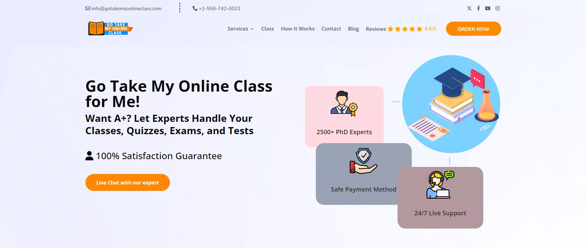 GoTakeMyOnlineClass.com – The Speed and Support Specialist