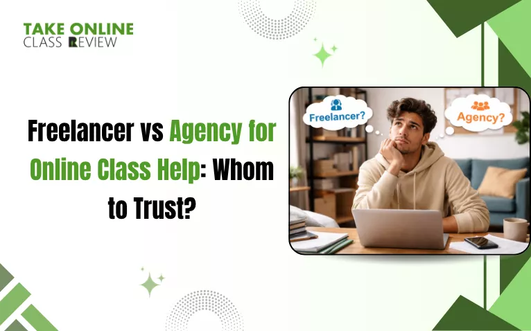 Freelancer vs Agency for Online Class Help: Whom to Trust?