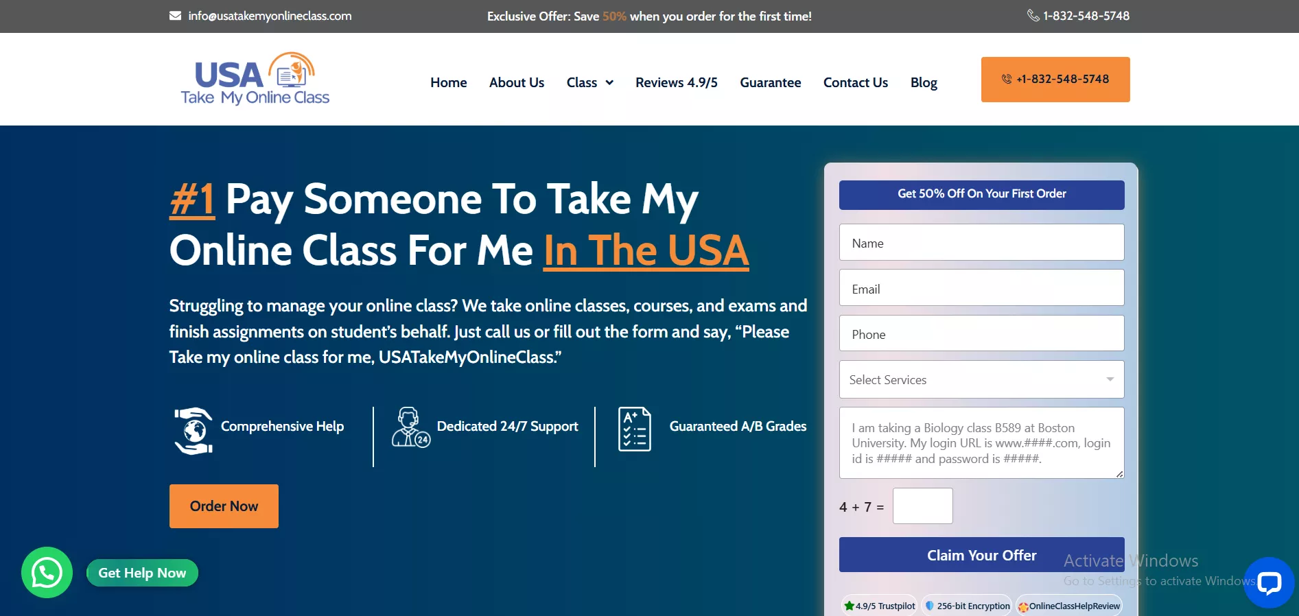 USATakeMyOnlineClass